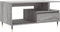 vidaXL - Salontafel - 90x49x45 - cm - bewerkt - hout - grijs - sonoma