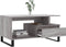vidaXL - Salontafel - 90x49x45 - cm - bewerkt - hout - grijs - sonoma