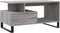 vidaXL - Salontafel - 90x49x45 - cm - bewerkt - hout - grijs - sonoma