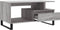 vidaXL - Salontafel - 90x49x45 - cm - bewerkt - hout - grijs - sonoma