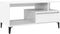 vidaXL - Salontafel - 90x49x45 - cm - bewerkt - hout - hoogglans - wit