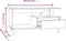 vidaXL - Salontafel - 90x49x45 - cm - bewerkt - hout - hoogglans - wit