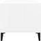 vidaXL - Salontafel - 90x49x45 - cm - bewerkt - hout - hoogglans - wit
