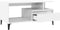 vidaXL - Salontafel - 90x49x45 - cm - bewerkt - hout - hoogglans - wit