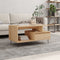 vidaXL - Salontafel - 90x49x45 - cm - bewerkt - hout - sonoma - eikenkleurig