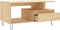 vidaXL - Salontafel - 90x49x45 - cm - bewerkt - hout - sonoma - eikenkleurig