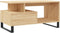 vidaXL - Salontafel - 90x49x45 - cm - bewerkt - hout - sonoma - eikenkleurig
