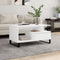 vidaXL - Salontafel - 90x49x45 - cm - bewerkt - hout - wit