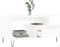 vidaXL - Salontafel - 90x49x45 - cm - bewerkt - hout - wit