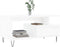 vidaXL - Salontafel - 90x49x45 - cm - bewerkt - hout - wit