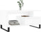 vidaXL - Salontafel - 90x49x45 - cm - bewerkt - hout - wit