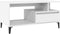 vidaXL - Salontafel - 90x49x45 - cm - bewerkt - hout - wit