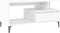 vidaXL - Salontafel - 90x49x45 - cm - bewerkt - hout - wit