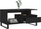 vidaXL - Salontafel - 90x49x45 - cm - bewerkt - hout - zwart