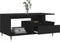 vidaXL - Salontafel - 90x49x45 - cm - bewerkt - hout - zwart