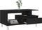 vidaXL - Salontafel - 90x49x45 - cm - bewerkt - hout - zwart