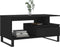 vidaXL - Salontafel - 90x49x45 - cm - bewerkt - hout - zwart