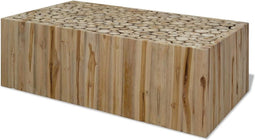 vidaXL - Salontafel - 90x50x30 - cm - echt - teakhout