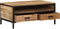 vidaXL - Salontafel - 90x50x30 - cm - massief - ruw - mangohout