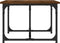 vidaXL - Salontafel - 90x50x35 - cm - bewerkt - hout - bruin - eikenkleur