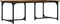 vidaXL - Salontafel - 90x50x35 - cm - bewerkt - hout - gerookt - eikenkleurig