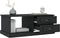 vidaXL - Salontafel - 90x50x35 - cm - bewerkt - hout - zwart