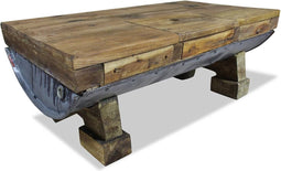 vidaXL - Salontafel - 90x50x35 - cm - gemengd - gerecycled - hout