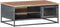 vidaXL - Salontafel - 90x50x35 - cm - massief - acaciahout - grijs