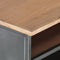 vidaXL - Salontafel - 90x50x35 - cm - massief - acaciahout - grijs