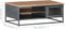 vidaXL - Salontafel - 90x50x35 - cm - massief - acaciahout - grijs