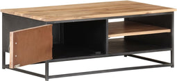 vidaXL - Salontafel - 90x50x35 - cm - massief - acaciahout