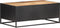 vidaXL - Salontafel - 90x50x35 - cm - ruw - mangohout - en - natuurlijk - riet