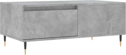 vidaXL - Salontafel - 90x50x36,5 - cm - bewerkt - hout - betongrijs