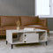 vidaXL - Salontafel - 90x50x36,5 - cm - bewerkt - hout - betongrijs