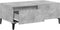 vidaXL - Salontafel - 90x50x36,5 - cm - bewerkt - hout - betongrijs