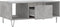 vidaXL - Salontafel - 90x50x36,5 - cm - bewerkt - hout - betongrijs