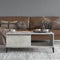 vidaXL - Salontafel - 90x50x36,5 - cm - bewerkt - hout - betongrijs