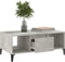 vidaXL - Salontafel - 90x50x36,5 - cm - bewerkt - hout - betongrijs