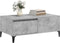 vidaXL - Salontafel - 90x50x36,5 - cm - bewerkt - hout - betongrijs