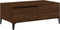 vidaXL - Salontafel - 90x50x36,5 - cm - bewerkt - hout - bruin - eikenkleur