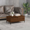 vidaXL - Salontafel - 90x50x36,5 - cm - bewerkt - hout - bruin - eikenkleur