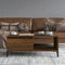 vidaXL - Salontafel - 90x50x36,5 - cm - bewerkt - hout - bruin - eikenkleur