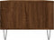 vidaXL - Salontafel - 90x50x36,5 - cm - bewerkt - hout - bruin - eikenkleur