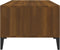 vidaXL - Salontafel - 90x50x36,5 - cm - bewerkt - hout - bruin - eikenkleur