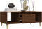 vidaXL - Salontafel - 90x50x36,5 - cm - bewerkt - hout - bruin - eikenkleur