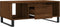 vidaXL - Salontafel - 90x50x36,5 - cm - bewerkt - hout - bruin - eikenkleur
