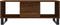 vidaXL - Salontafel - 90x50x36,5 - cm - bewerkt - hout - bruin - eikenkleur