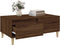 vidaXL - Salontafel - 90x50x36,5 - cm - bewerkt - hout - bruin - eikenkleur