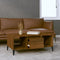 vidaXL - Salontafel - 90x50x36,5 - cm - bewerkt - hout - bruin - eikenkleur