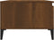 vidaXL - Salontafel - 90x50x36,5 - cm - bewerkt - hout - bruin - eikenkleur